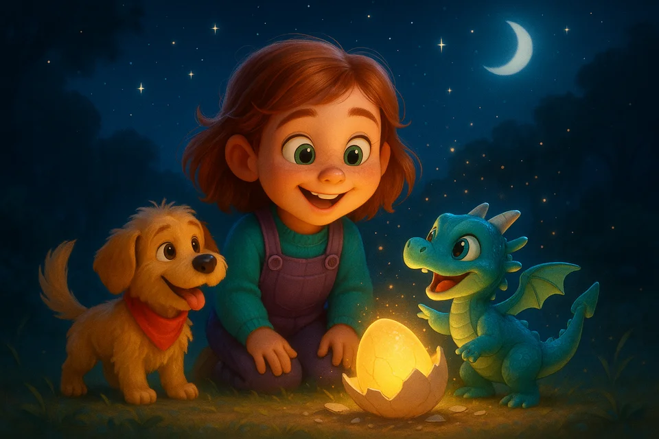 Sample page — meeting a baby dragon